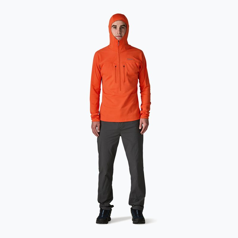 Pánská mikina Patagonia R1 Ultralight Hoody coal orange 2