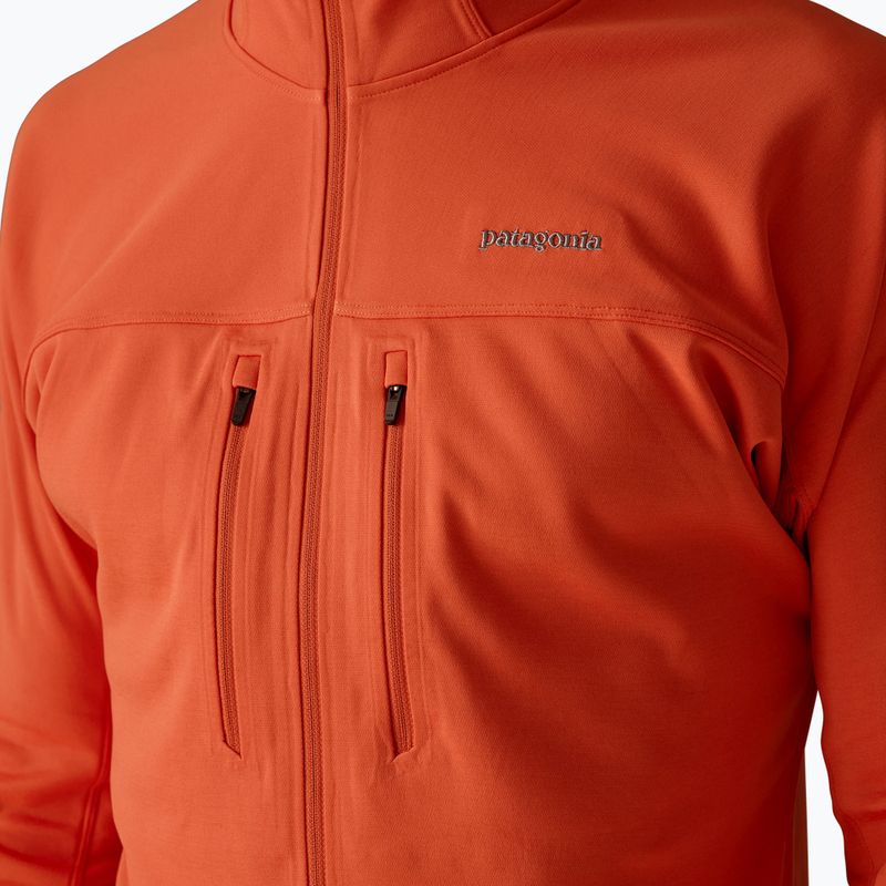 Pánská mikina Patagonia R1 Ultralight Hoody coal orange 7