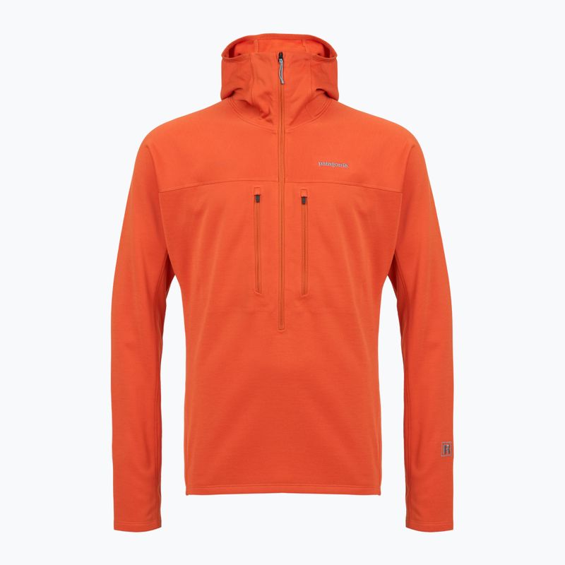 Pánská mikina Patagonia R1 Ultralight Hoody coal orange 10