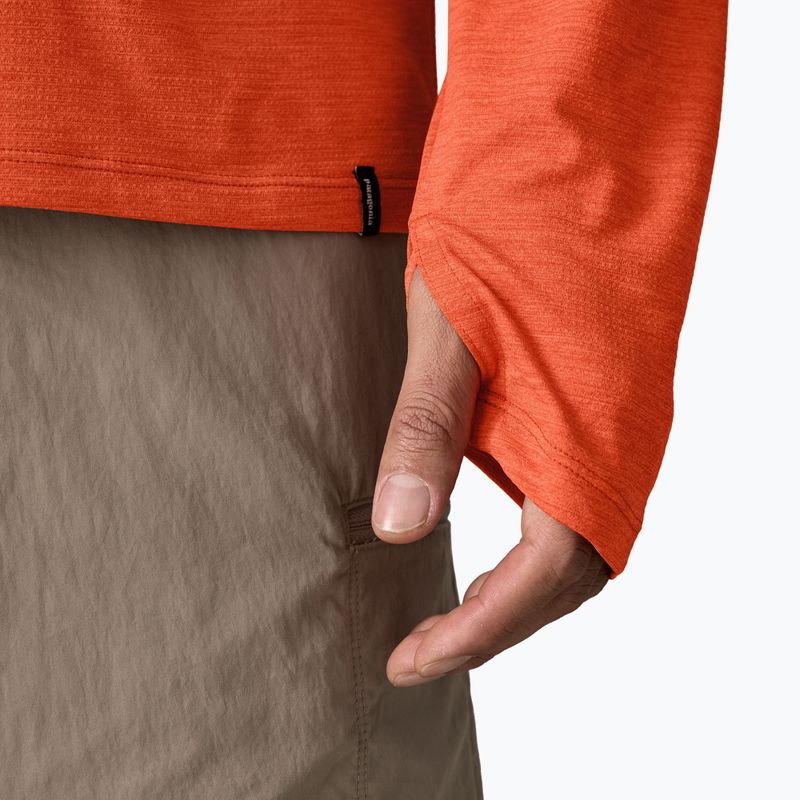 Pánská mikina Patagonia Capilene Cool Sun Hoody coal orange/light coal orange x-dye 8