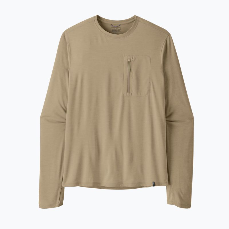 Pánské tričko Longsleeve Patagonia Capilene Cool Sun seabird grey/light seabird grey x-dye 7