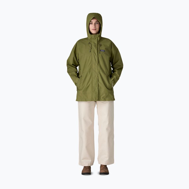 Dámská nepromokavá bunda Patagonia Outdoor Everyday Rain caper green 5