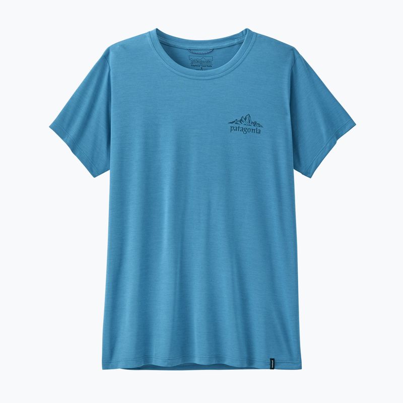 Dámské tričko Patagonia Capilene Cool Daily - Cloud Crag shore blue/light shore blue x-dye
