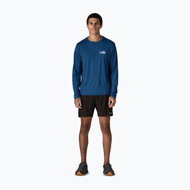 Pánské tričko Longsleeve Patagonia Capilene Cool Daily - '73 Skyline clement blue/light clement blue x-dye 2