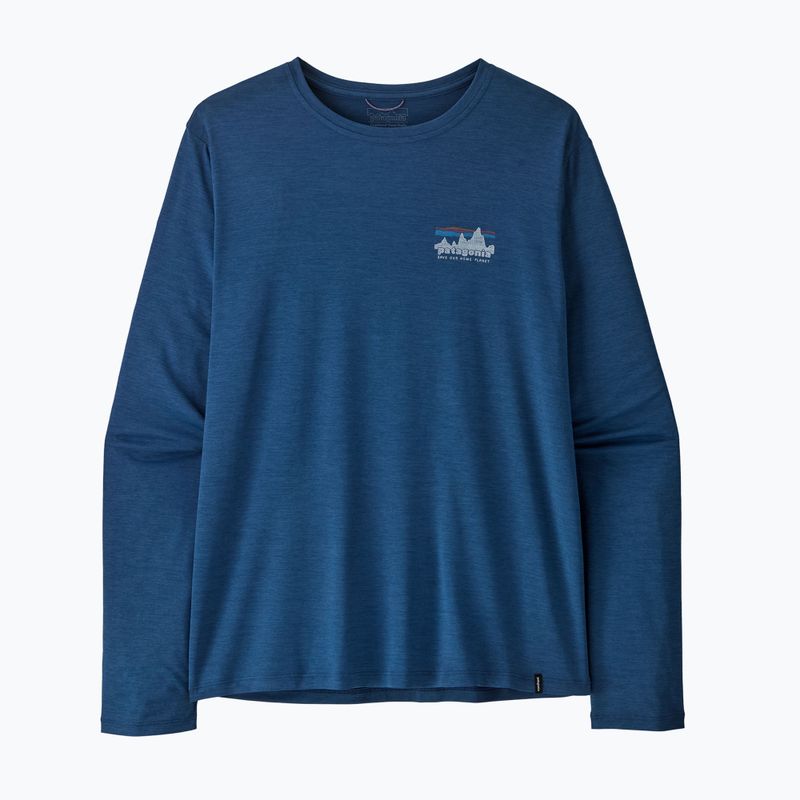 Pánské tričko Longsleeve Patagonia Capilene Cool Daily - '73 Skyline clement blue/light clement blue x-dye 5