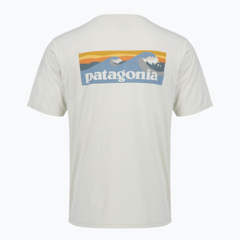 Pánské tričko Patagonia Capilene Cool Daily - Boardshort Logo dyno white 2
