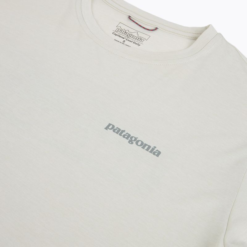 Pánské tričko Patagonia Capilene Cool Daily - Boardshort Logo dyno white 3