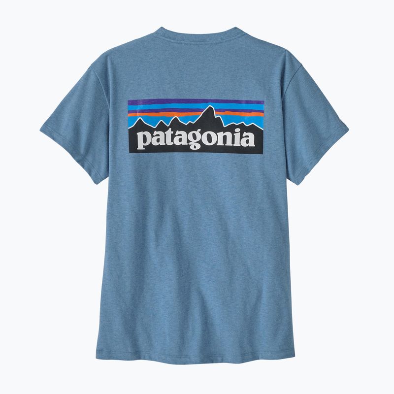 Dámské tričko Patagonia P-6 Logo Responsibili-Tee shore blue 2
