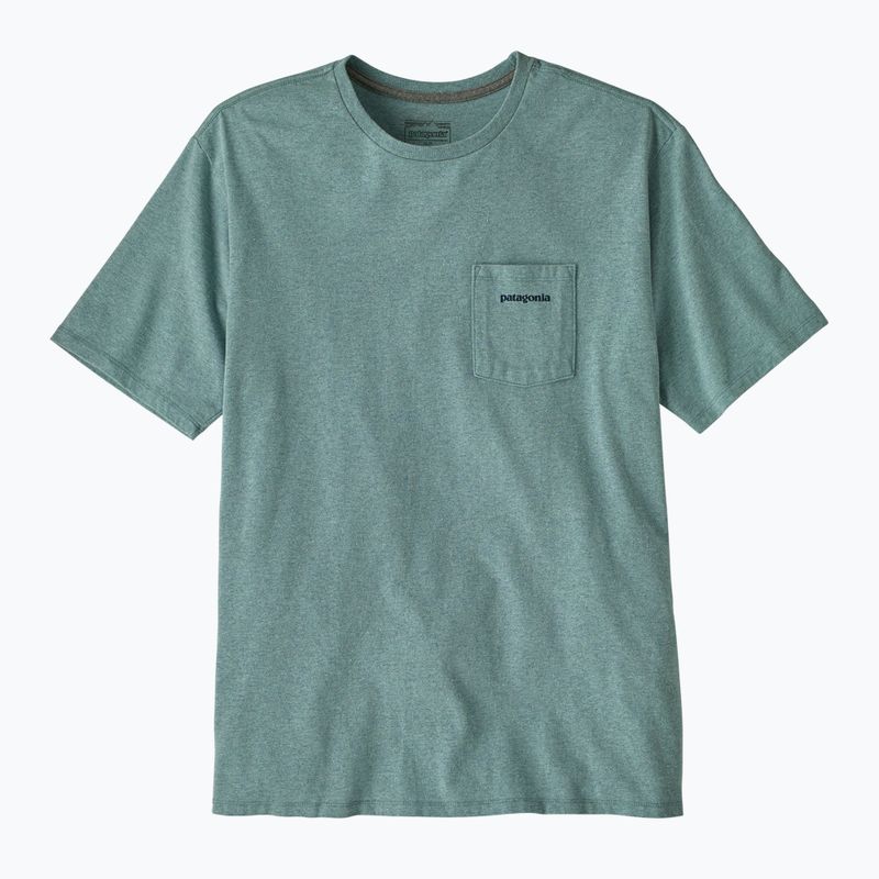 Pánské tričko Patagonia Boardshort Logo Pocket Responsibili blue sage 2
