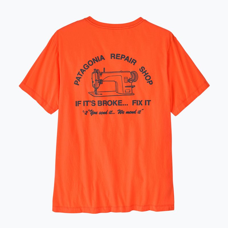 Pánské tričko Patagonia Repair Shop orange peel 2