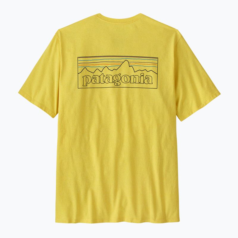 Pánské tričko Patagonia P-6 Logo Responsibili-Tee p-6 outline/lemon zest 2