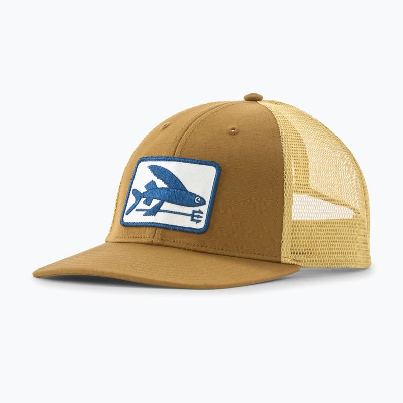 Dámská kšiltovka Patagonia Flying Fish LoPro Trucker flying fish fork/bobcat brown 3