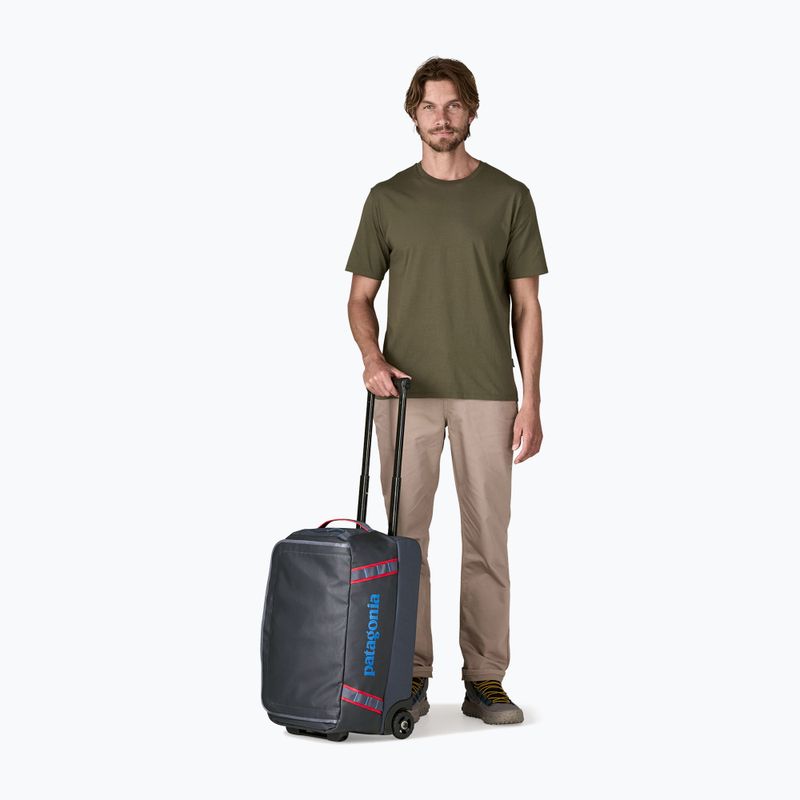 Cestovní taška Patagonia Black Hole Wheeled Duffel 40 l smolder blue/amanita red 4