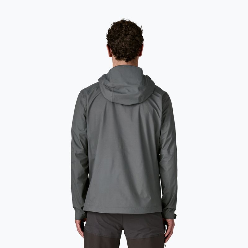Pánská nepromokavá bunda Patagonia Granite Crest Rain forge grey w/black 2