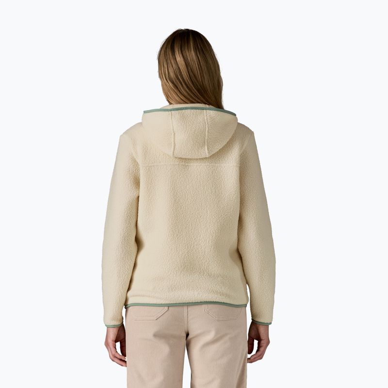 Dámská fleecová mikina Patagonia Retro Pile Hoody natural w/ellwood green 3