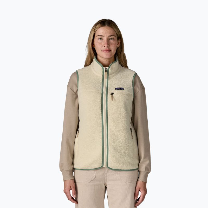 Dámský bezrukávník Patagonia Retro Pile natural w/ellwood green