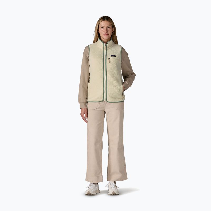 Dámský bezrukávník Patagonia Retro Pile natural w/ellwood green 2