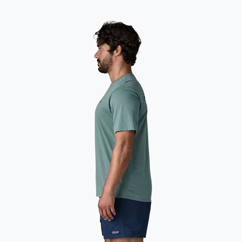 Pánské tričko Patagonia Capilene Cool Daily - Boardshort Logo blue sage/light blue sage x-dye 4