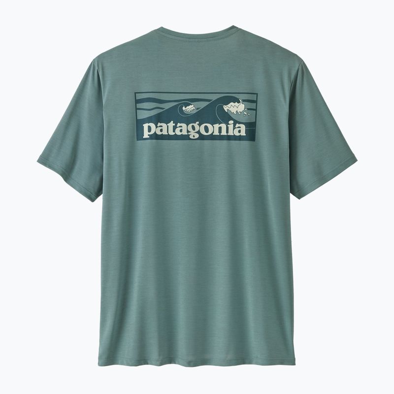 Pánské tričko Patagonia Capilene Cool Daily - Boardshort Logo blue sage/light blue sage x-dye 6