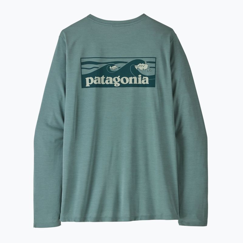 Dámské tričko Longsleeve Patagonia Capilene Cool Daily Shirt - Boardshort Logo blue sage/light blue sage x-dye 5