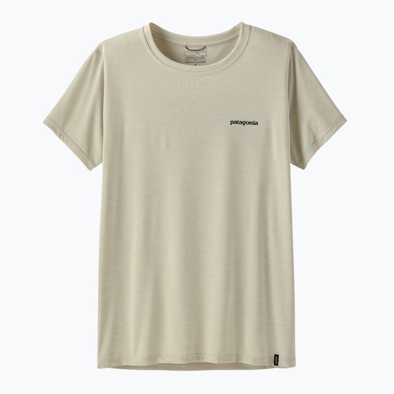 Dámské tričko Patagonia Capilene Cool Daily Shirt - Boardshort Logo dyno white 5