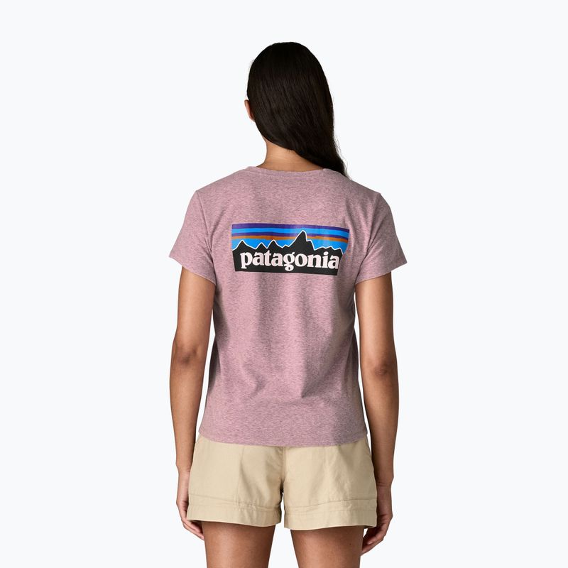 Dámské tričko Patagonia P-6 Logo Responsibili-Tee qulet violet 3