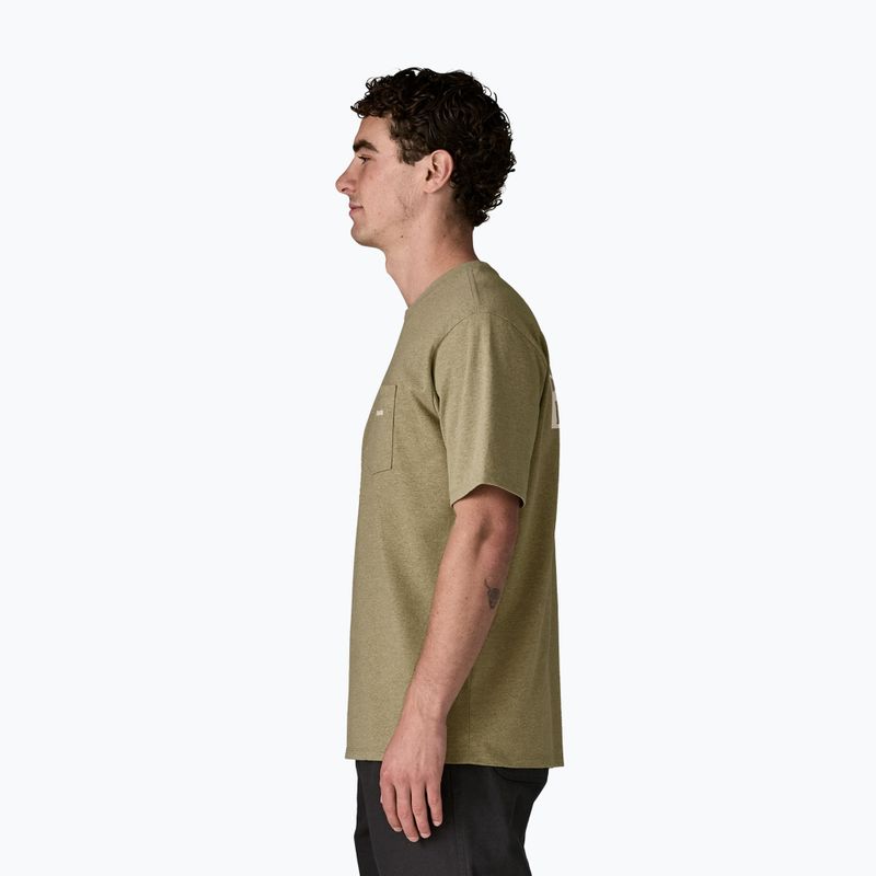 Pánské tričko Patagonia Boardshort Logo Pocket Responsibili gumtree green 4