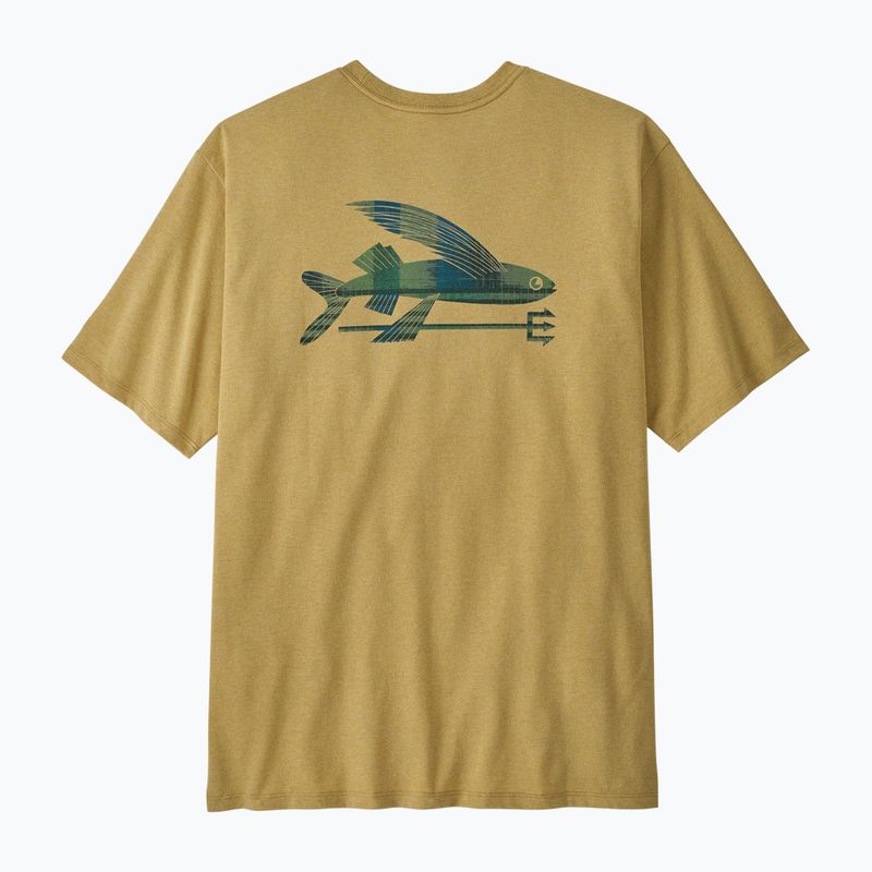 Pánské tričko Patagonia Flying Fish Responsibili Tee limestone yellow/heritage fitz 5