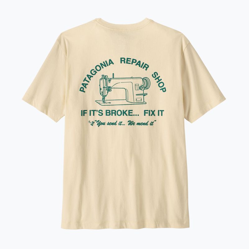 Pánské tričko Patagonia Repair Shop undyed natural 2