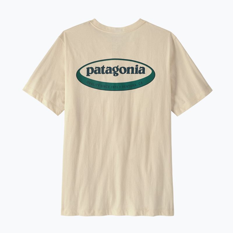 Pánské tričko Patagonia '95 Oval Logo undyed natural 2
