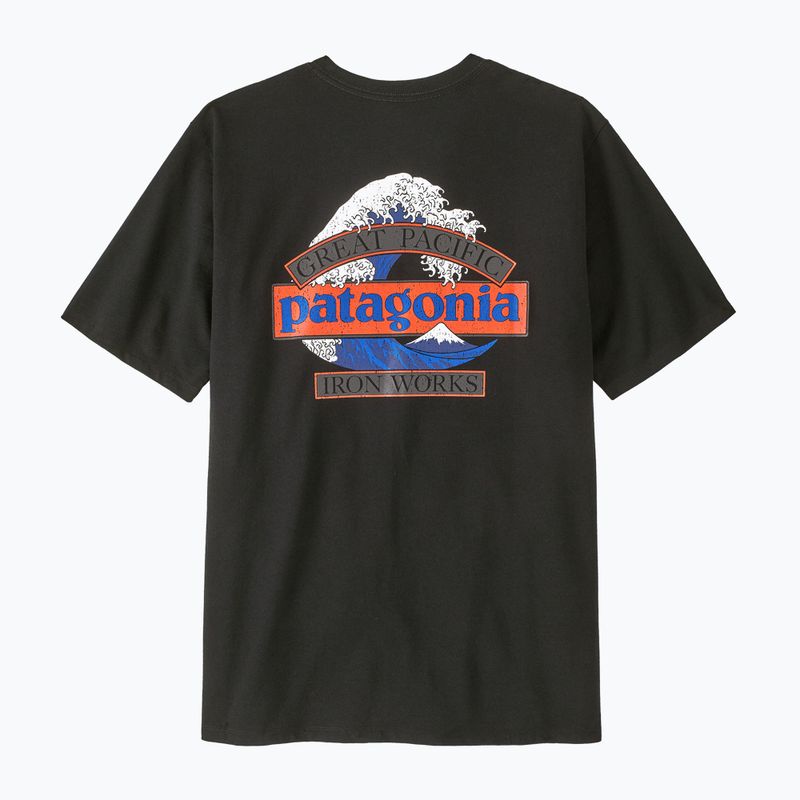 Pánské trekové tričko Patagonia Great Waves Responsibili Tee black 2