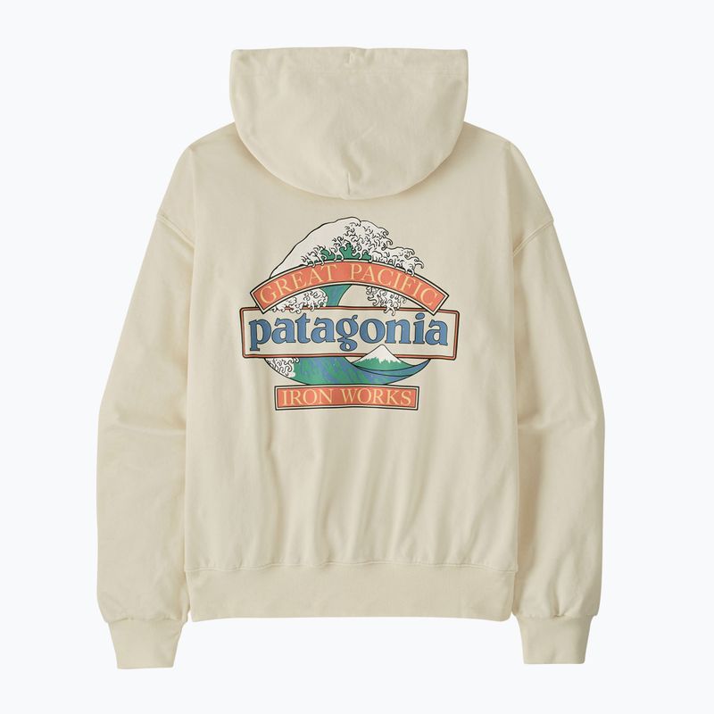 Pánská mikina Patagonia Great Waves Daily Hoody wool white 2