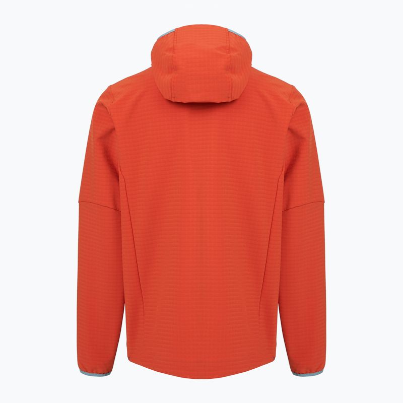 Pánská softshellová bunda Patagonia R1 TechFace Hoody hot ember 2