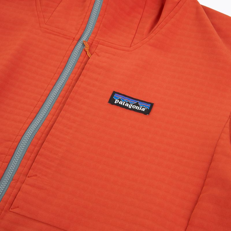 Pánská softshellová bunda Patagonia R1 TechFace Hoody hot ember 3