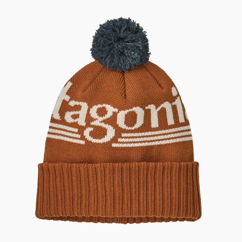 Zimní čepice Patagonia Powder Town hut tripper logo: cinnamon brown 2