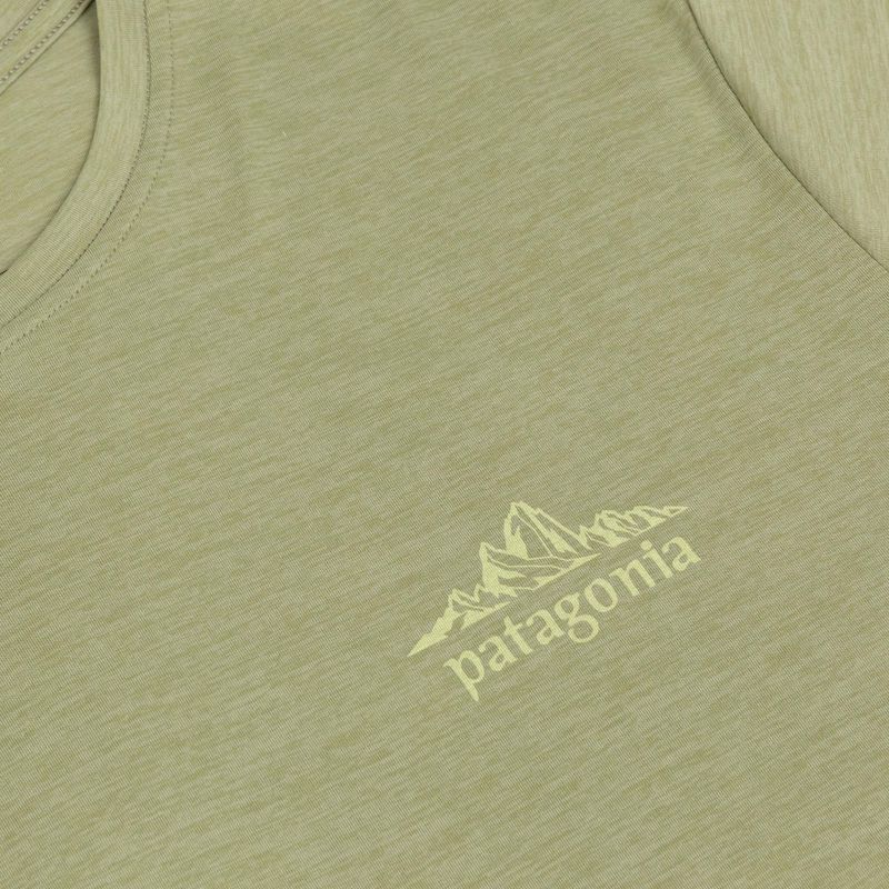 Pánské tričko na lezení Patagonia Cap Cool Daily Shirt - Cloud Crag gumtree green - light gumtree green x-dye 3