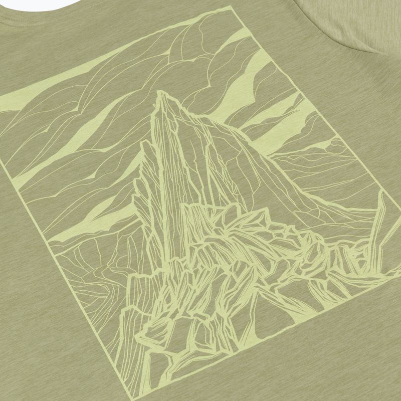 Pánské tričko na lezení Patagonia Cap Cool Daily Shirt - Cloud Crag gumtree green - light gumtree green x-dye 4