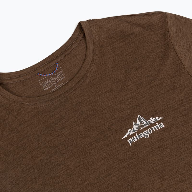 Pánské trekové tričko longsleeve Patagonia Cap Cool Daily Hut Tripper LS berm brown - light berm brown x-dye 3
