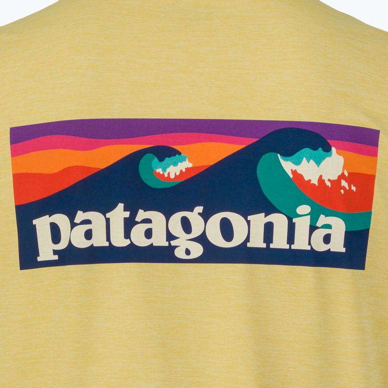 Pánské tričko Longsleeve Patagonia Cap Cool Daily Boardshort Logo LS limestone yellow - Light Limestone yellow x-dye 5