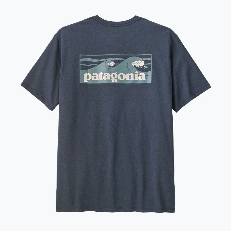 Pánské tričko na lezení Patagonia Boardshort Logo Pocket Responsibili summit blue 2