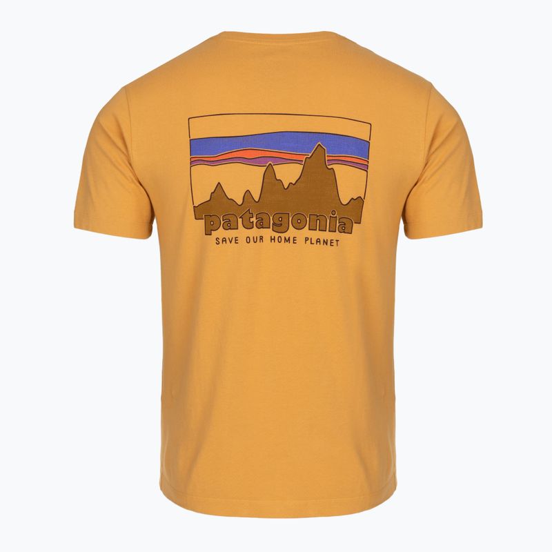 Pánské tričko na lezení Patagonia '73 Skyline T-Shirt dried mango 2