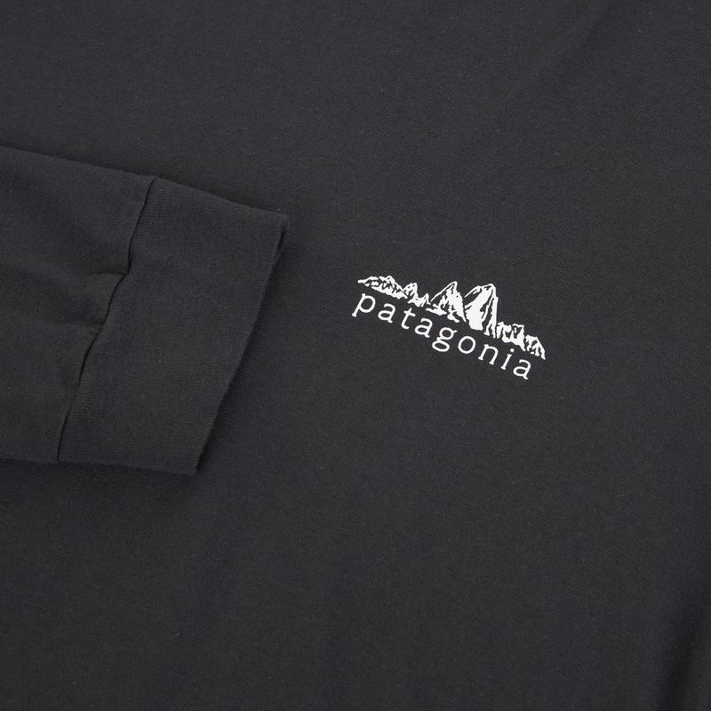 Pánské tričko Longsleeve Patagonia Fitz Roy Foothills LS ink black 3