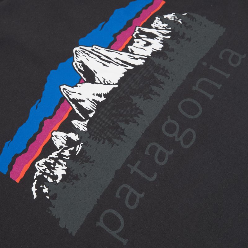 Pánské tričko Longsleeve Patagonia Fitz Roy Foothills LS ink black 4