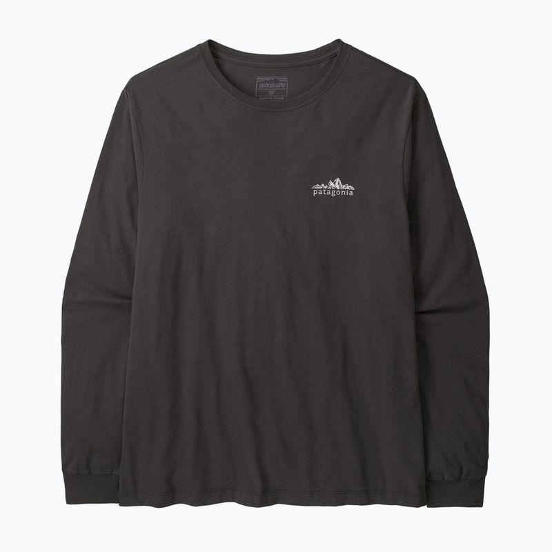 Pánské tričko Longsleeve Patagonia Fitz Roy Foothills LS ink black