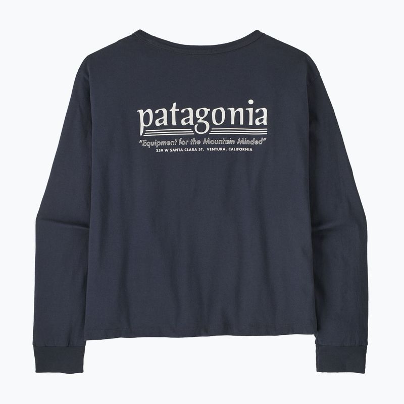 Dámské tričko Longsleeve Patagonia Hut Tripper Easy Cut smolder blue 2
