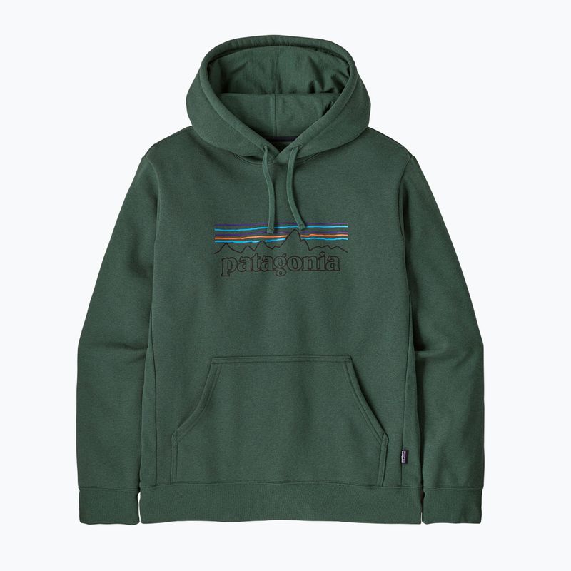 Pánská mikina Patagonia P-6 Logo Uprisal Hoody p-6 outline: canopy green