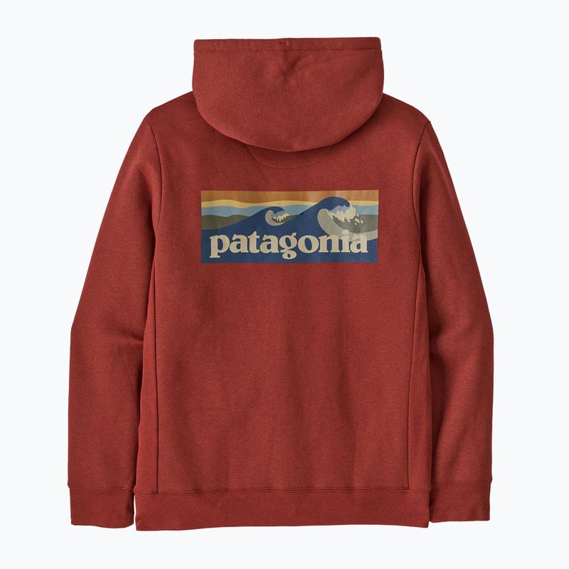 Pánská mikina Patagonia Boardshort Logo Uprisal Hoody Rusty Red 2