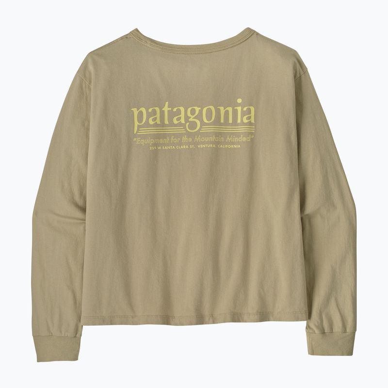 Dámské tričko Longsleeve Patagonia Hut Tripper Easy Cut weathered stone 3