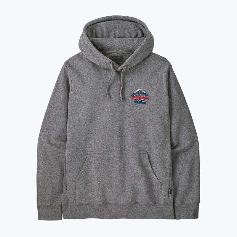 Pánská mikina Patagonia Great Waves Uprisal Hoody gravel heather 3
