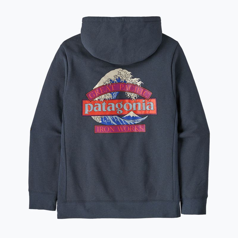 Pánská mikina Patagonia Great Waves Uprisal Hoody Summit Blue 2